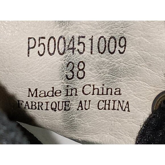 Fly London Yema Booties Women's Size 7.5 Black Suede Peep Toe Heel Tie Wedge - Picture 10 of 10